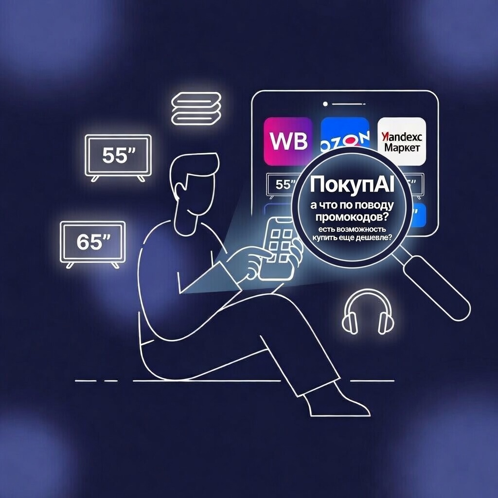 Применяет промокоды